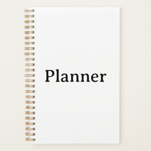 Agenda Capa dura simples e pequena 5.5" x 8.5", espiral d