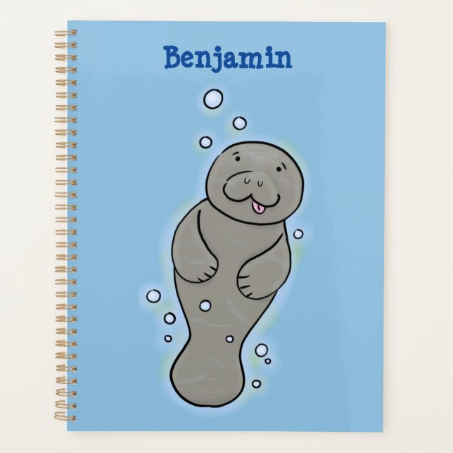 Agenda Capateiro bonito com ilustração de bolhas (Frente)