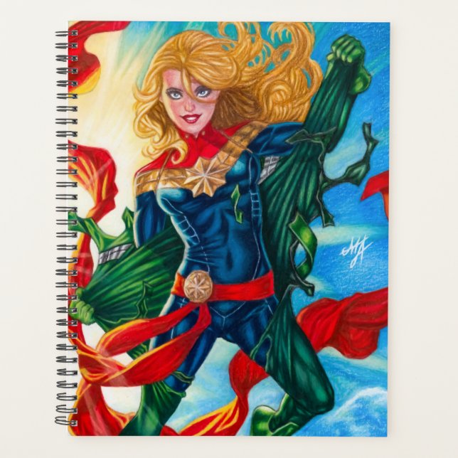 Agenda Capitã Marvel ~ Carol Danvers (Frente)