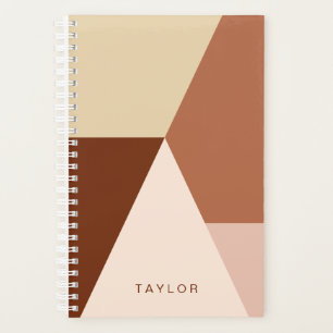 Agenda Cappucccino geométrico mínimo de abstrato modern