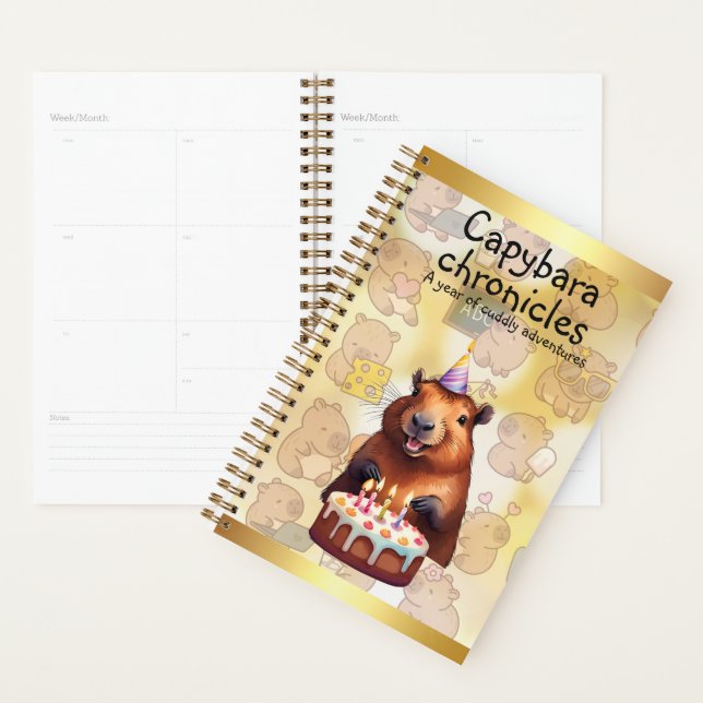 Agenda Capybara Chronicles: A Year of Cuddly Adventures (Exibição)