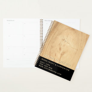 Agenda Carpinteiro profissional moderno minimalista