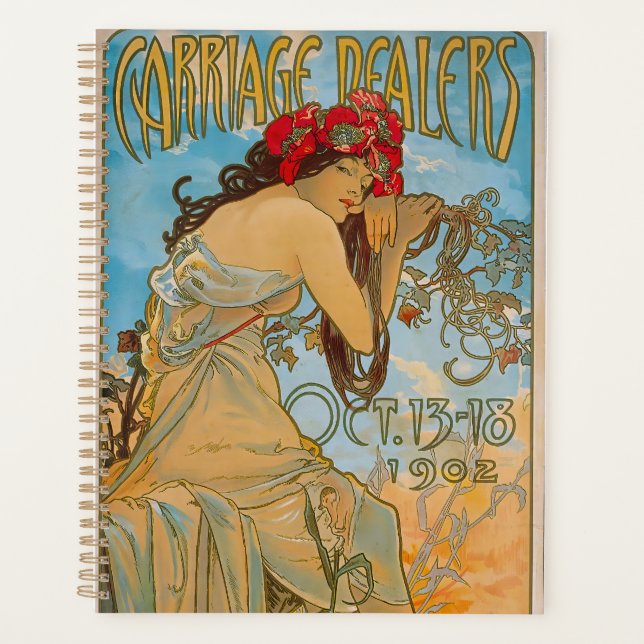 Agenda Carriage Dealers by Alphonse Mucha (1902)  Noteboo (Frente)