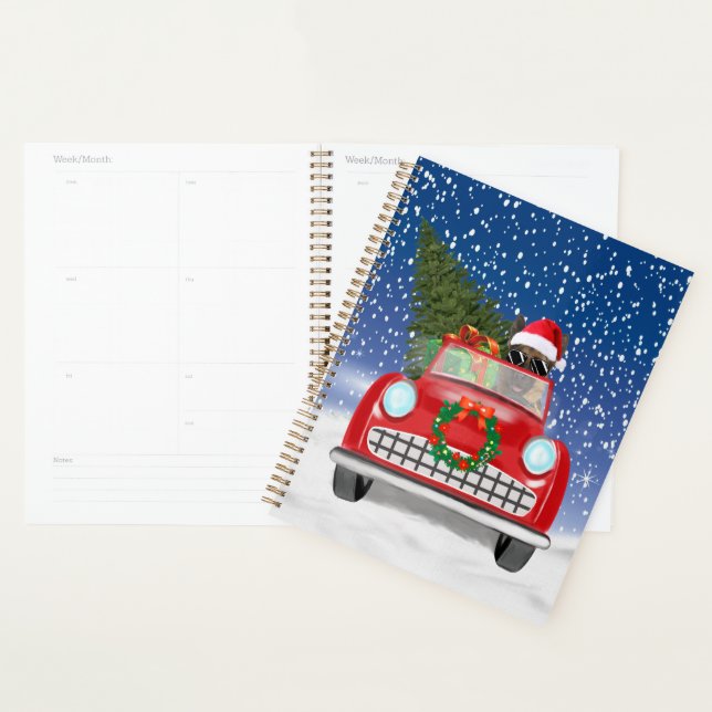 Agenda Carro Condutor De Cães german shepherd No Natal Da (Exibição)