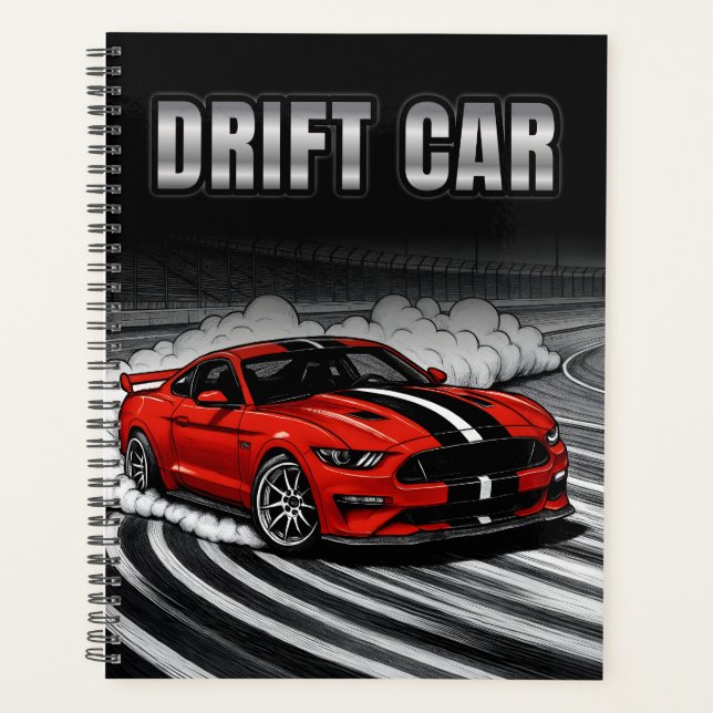 Agenda Carro Drift Vermelho Muscle (Frente)