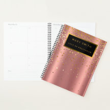 Cartão de visita Dourada de estrela rosa luxuosa 2