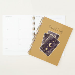 Agenda Cartas de Tarot da Lua Roxa Estrelas