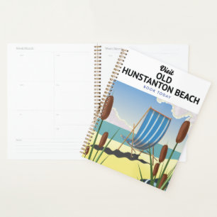 Agenda cartaz de viagem da praia de Old Hunstanton