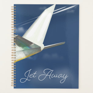 Agenda Cartaz de viagem Jet Away.