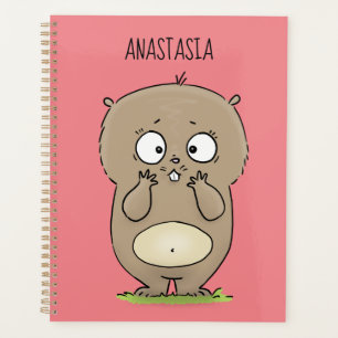 Agenda Cartoon de hamster adorável