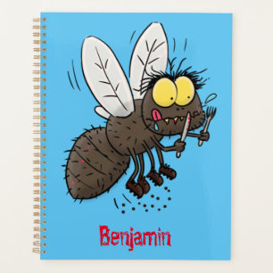 Agenda Cartoon de insetos com mosca espinhenta