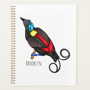 Agenda Cartoon de pássaro do paraíso de Wilson
