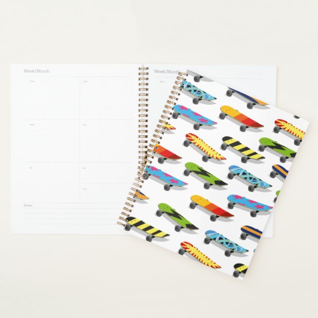 Agenda Cartoon de skate. (Exibição)