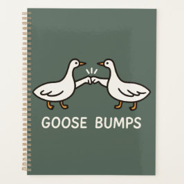 Agenda Cartoon Engraçado Ganso Bumps | Fist Bump Geese An