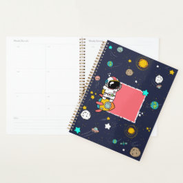 Agenda Cartoon espacial astronauta
