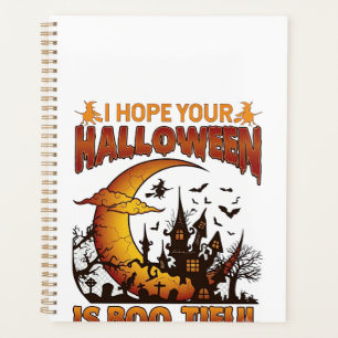 Agenda Casa Assombrada Boo Tiful de Halloween Lua Crescen