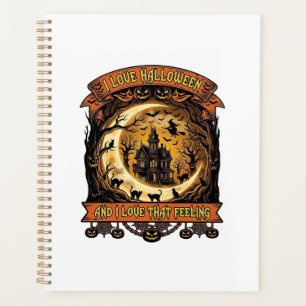 Agenda Casa Assombrada do Amor no Halloween Lua Crescente
