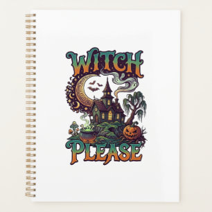 Agenda Casa Assombrada Witch Please Cauldron Lua Crescent