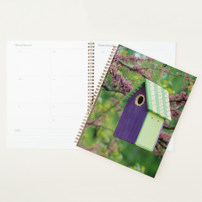 Agenda Casa de Pássaros Em Uma Árvore Redbud (Exibição)
