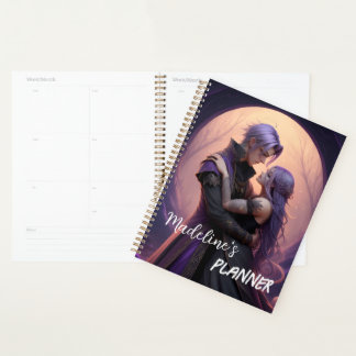 Agenda Casal de Anime de Fantasia Gótica