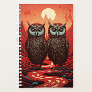 Agenda Casal de corujas surrealista