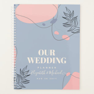 Agenda Casamento Abstrato Moderno Japandi Escandinavo