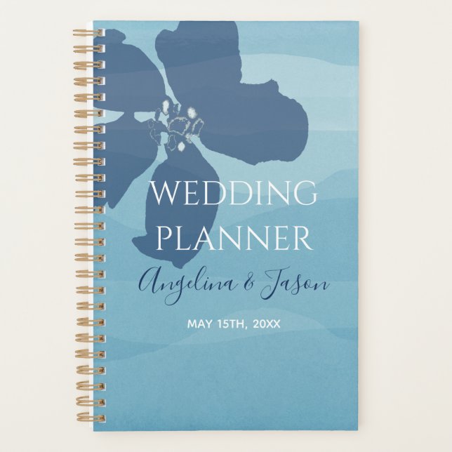 Agenda Casamento Azul Poento (Frente)
