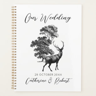Agenda Casamento de cervejeiros de cervo branco preto Ele