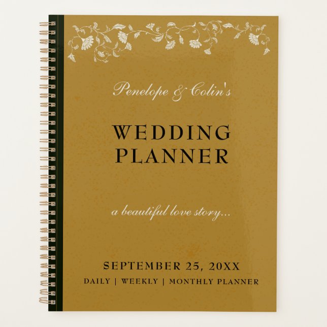 Agenda Casamento de Cobrir do Livro da Biblioteca Dourada (Frente)