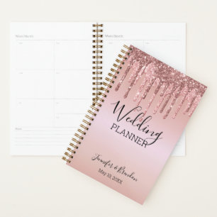 Agenda Casamento de Drives Luminosos Rosa-Blush