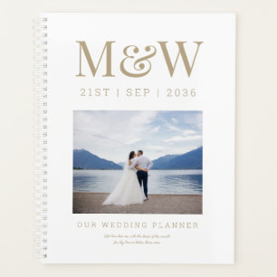 Agenda Casamento de Fotografia do Monograma Personalizado