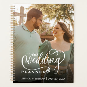 Agenda Casamento de Fotografias com Script Moderno Elegan