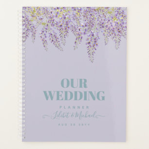 Agenda Casamento de Jardim Floral de Purple Wisteria Sage