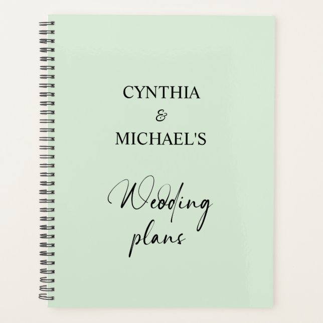 Agenda Casamento de Script Manuscrito (Frente)