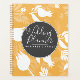Agenda Casamento de Silohuette Floral Rosa de Tulipas Ama