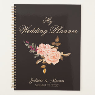 Agenda Casamento Elegante de Cream Rose Bouquet