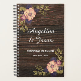 Agenda Casamento em Madeira Rústica