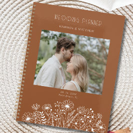Agenda Casamento Fotográfico do Elegante Terracotta Boho