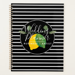 Agenda Casamento Limão Moderno Aguarela Limoncillo