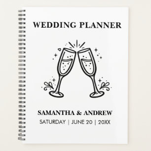 Agenda Casamento Moderno Minimalista Elegante