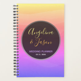Agenda Casamento Moderno Preto e Rosa
