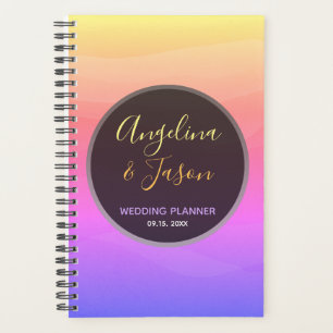 Agenda Casamento Moderno Preto e Rosa