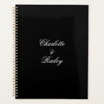 Agenda Casamento Negro e Branco<br><div class="desc">Planejador de Casamento Negro e Branco</div>