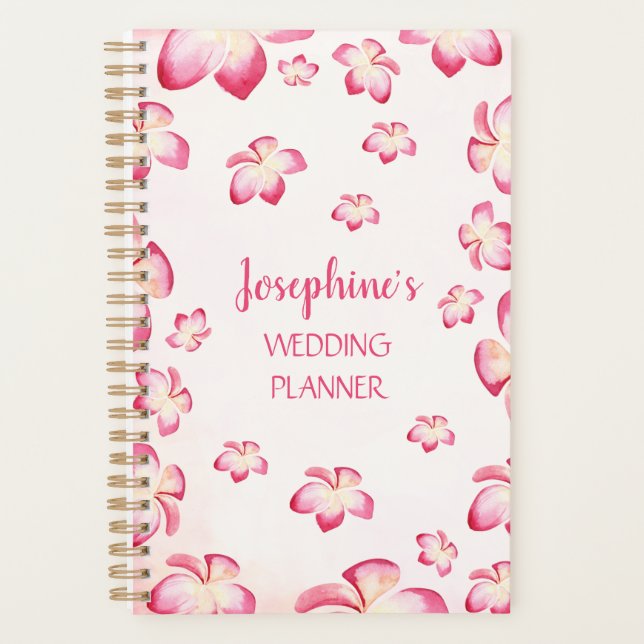 Agenda Casamento Personalizado Sunset Frangipani (Frente)