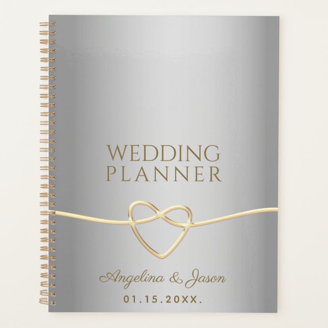 Agenda Casamento Prata e Ouro (Frente)