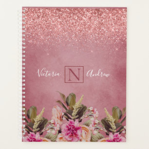 Agenda Casamento Russo Floral Elegante