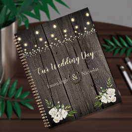 Agenda Casamento Rustic Barn Wood