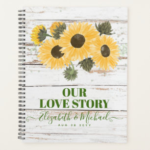 Agenda Casamento Rustic Sunflower Sage