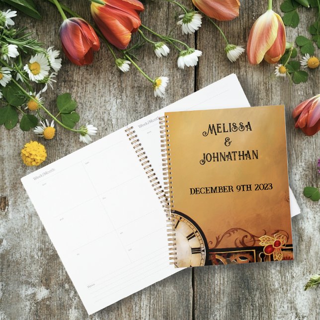 Agenda Casamento Vitoriano Steampunk (Criador carregado)