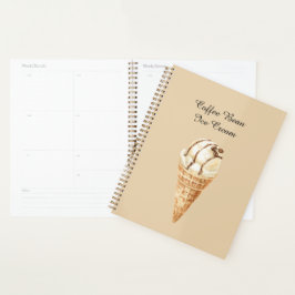 Agenda Casquinha de Sorvete de Grão de Café